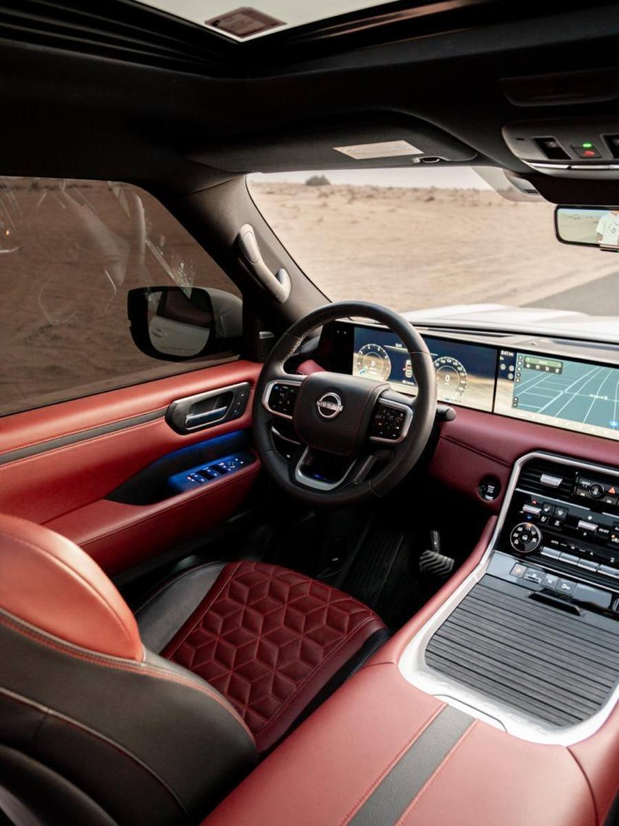 Patrol — red leather interior